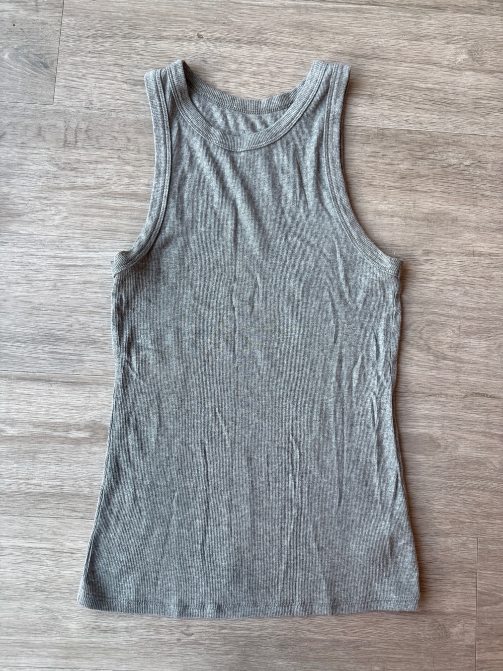 a new day Grey Ribbed Tank Top - Women's
